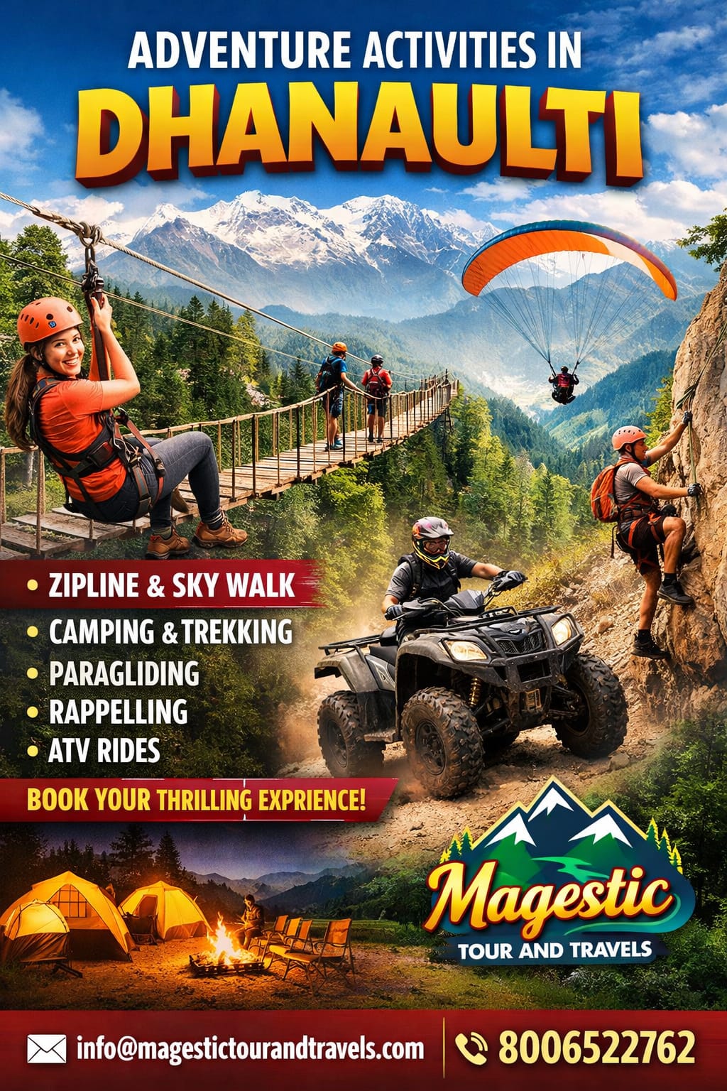 Adventure Activities in Dhanaulti