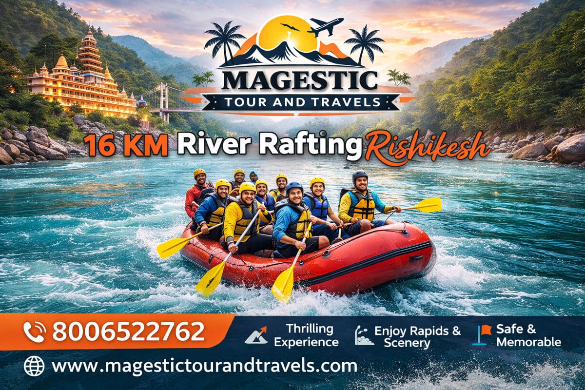 16 km River rafting in Rishikesh