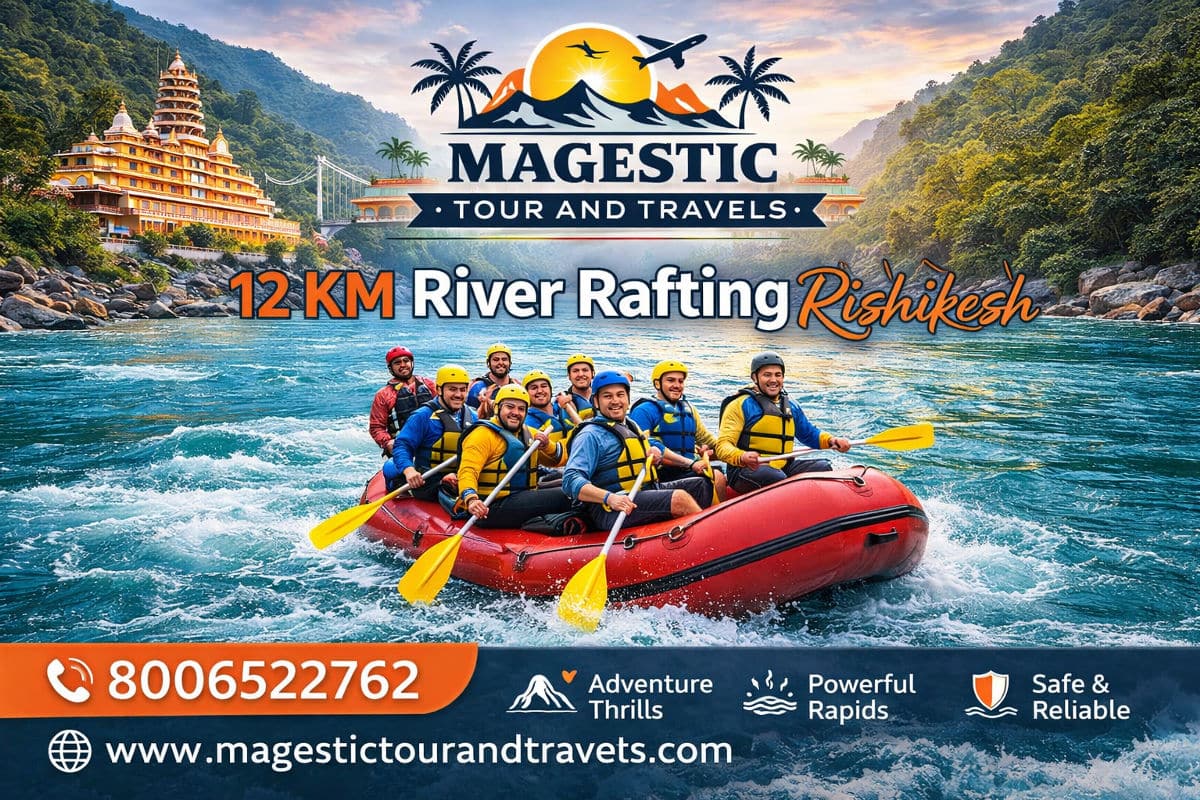 12 km River rafting in Rishikesh