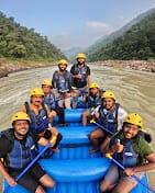 24 km river rafting in Rishikesh